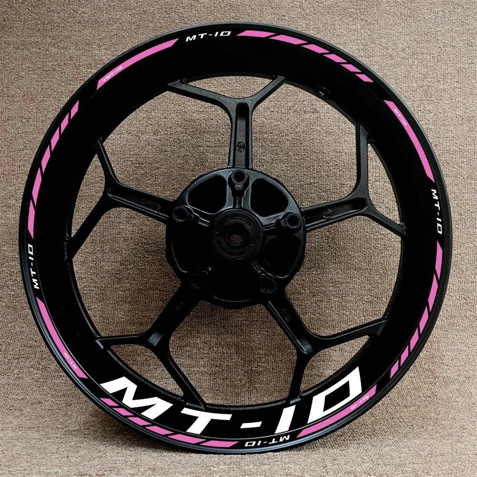 Stickers Motorcycle Wheel Stickers Night Reflective Decorative Rim for MT-10 MT10(Style 21)
