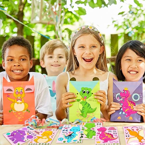 Miniatura 6 de 36 hojas de calcomanías de dinosaurio para hacer tu propia calcomanía de dinosaurio, calcomanías de dinosaurio para niños, proyectos de bricolaje,