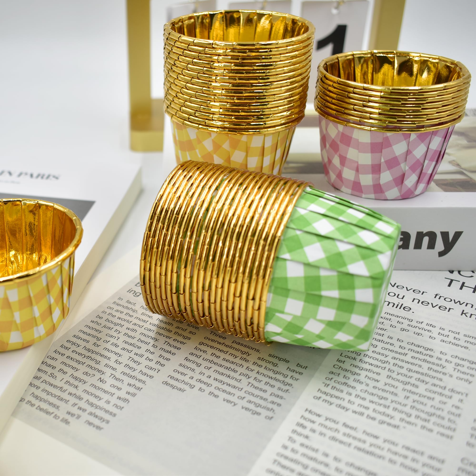 150 Caissettes Cupcake Et Muffins Papier Aluminium – Moules Résistants à La Chaleur, Multi-Couleurs, Idéaux Pour Pâtisserie Et Fêtes