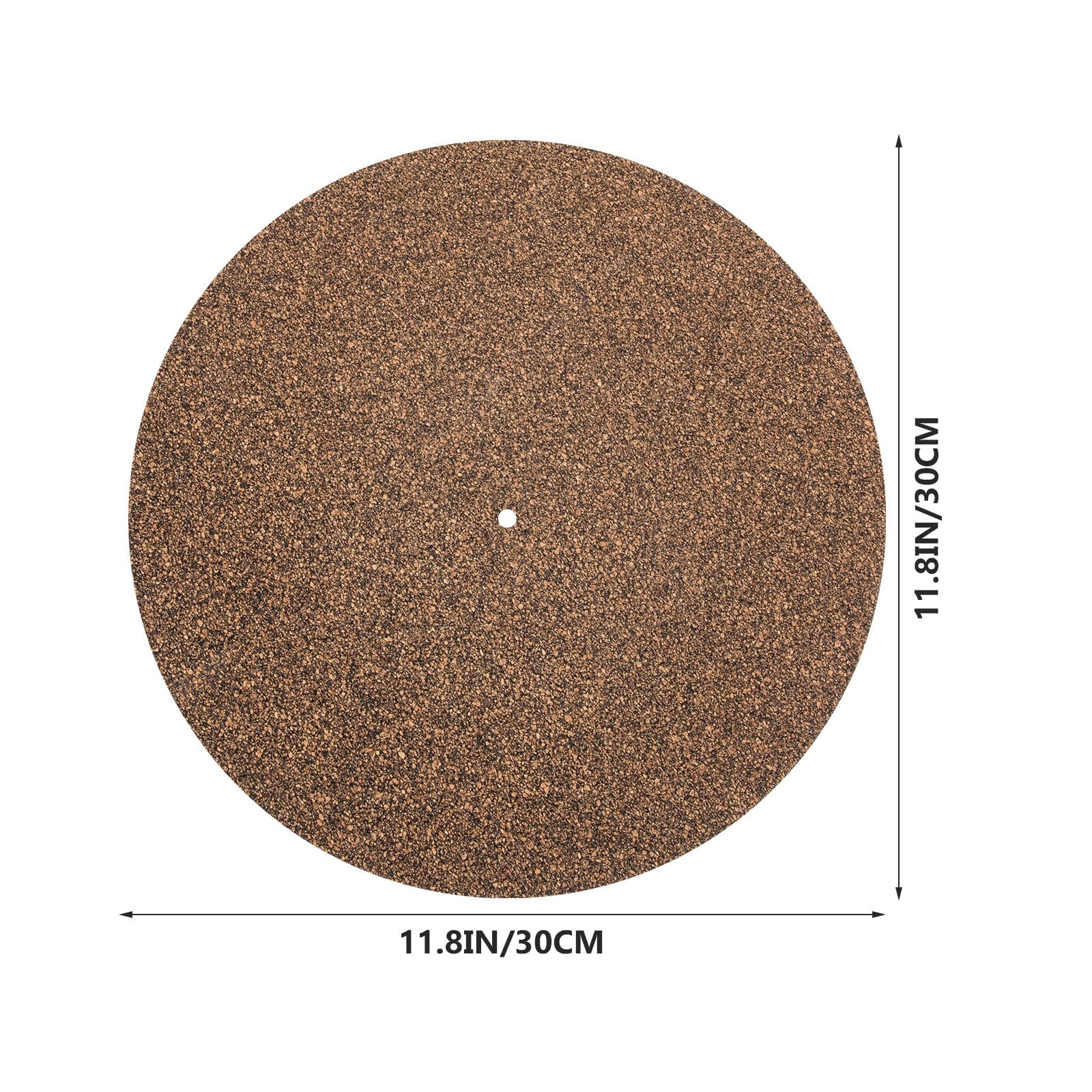 Tapis Liège pour Platine Vinyle Coussin Antichoc et Antidérapant pour Disque Protection pour Tourne-disques et Accessoires Vinyle