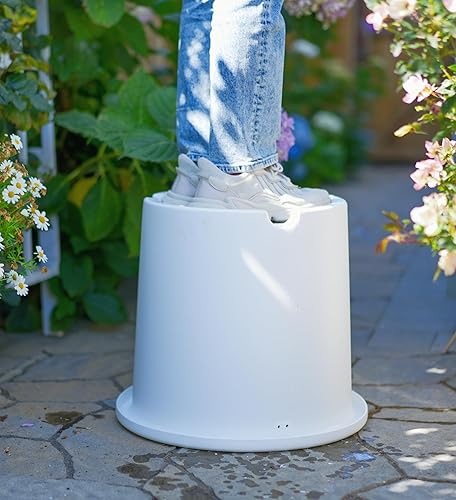 Miniatura 2 de Leaf & Living Macetas modernas, maceta grande de 11 galones y 18 pulgadas, paquete de 4, diseño minimalista elegante, material duradero, drenaje de