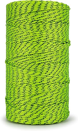 Miniatura 15 de HONGDA Líneas de cuerda de mampostería profesional, 500 pies #18 de nailon trenzado de nailon mason, cuerda duradera y versátil para proyectos