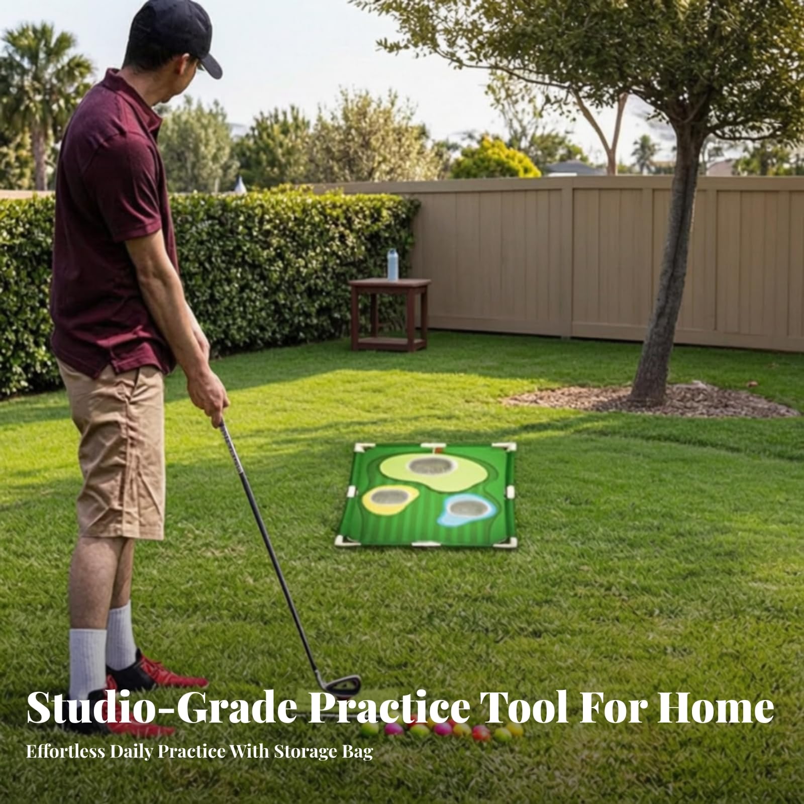 Golf-Putting-Matte mit Zielscheiben