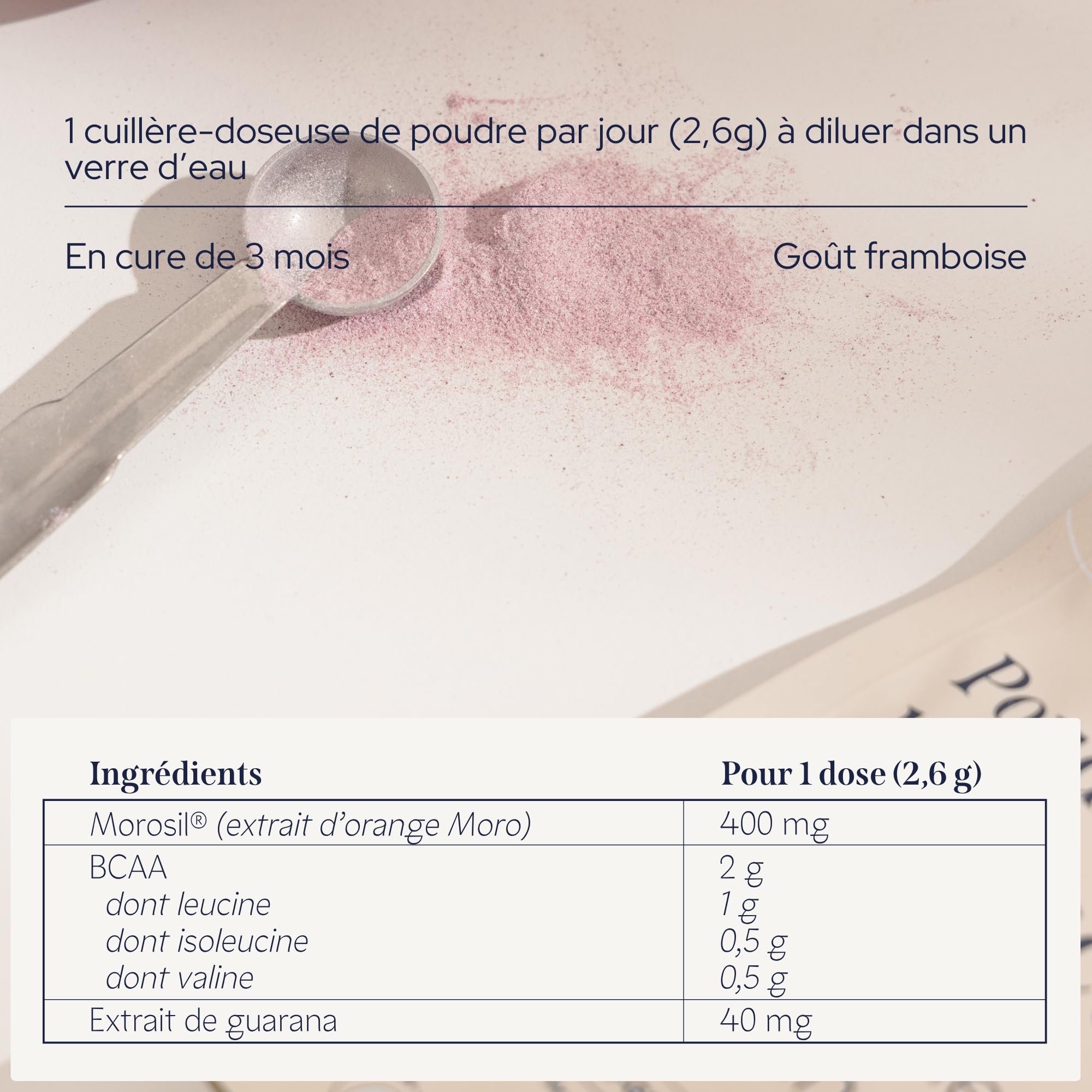 EPYCURE - Poudre Lipo Sculptante - 100% Naturel - Silhouette et Tonicité Musculaire - Morosil® 400mg, BCAA, Guarana - 1 Mois - Vegan - Fabriquée en France