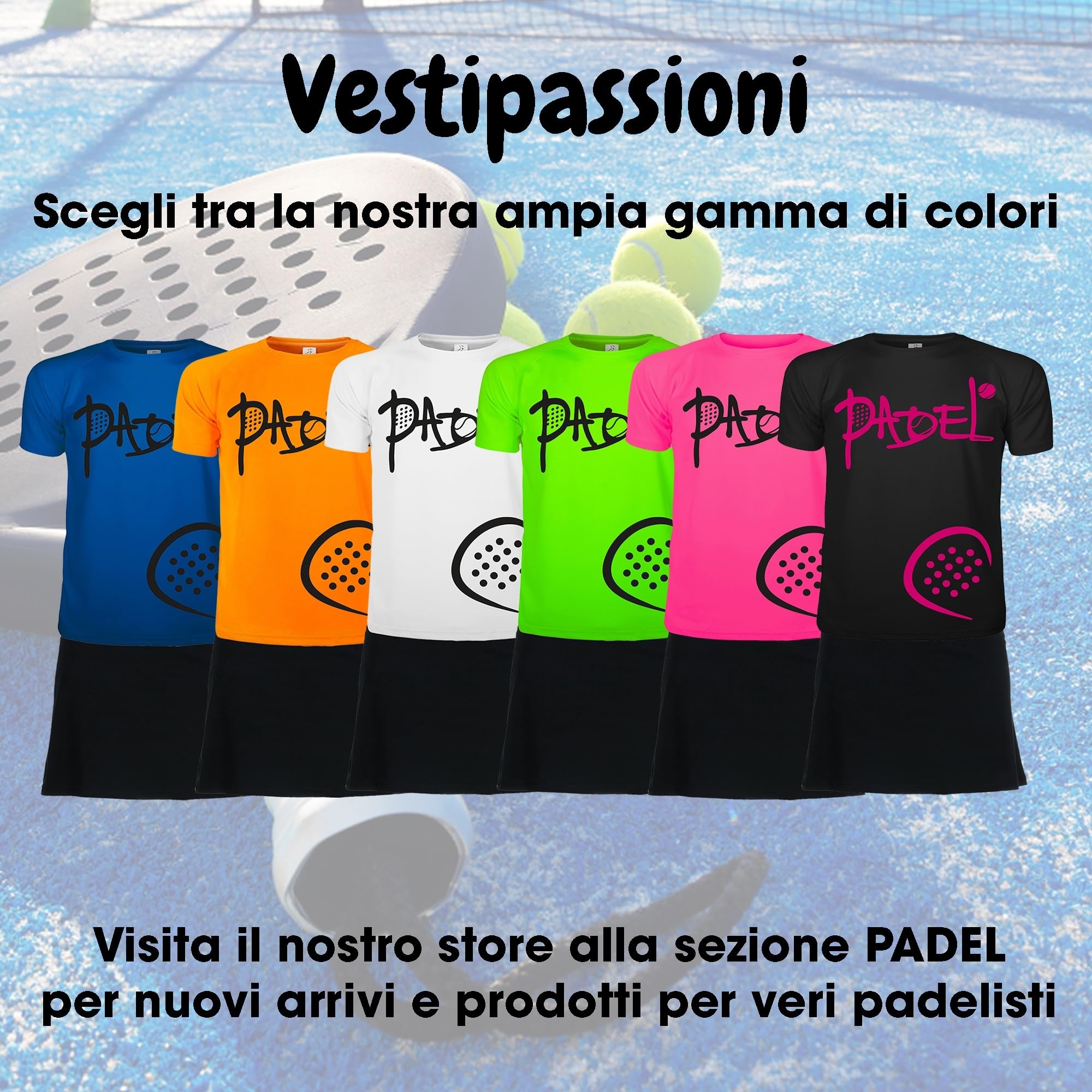 Completo Padel Donna Personalizzabile Traspirante, Maglietta e Gonna-Pantalone Tecnica, Abbigliamento Padel Donna per Allenamento e Gara