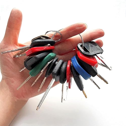 Juego de llaves maestras de encendido de construcción de 16 teclasequipo pesado compatible con Volvo Caterpillar Komatsu John Deere JCB Case Excavato