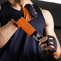 Vista 6 de WYOX Guantes interiores de boxeo de gel para hombres y mujeres, correas de muñeca rápidas de 31.5 in, protección acolchada para nudillos para Muay