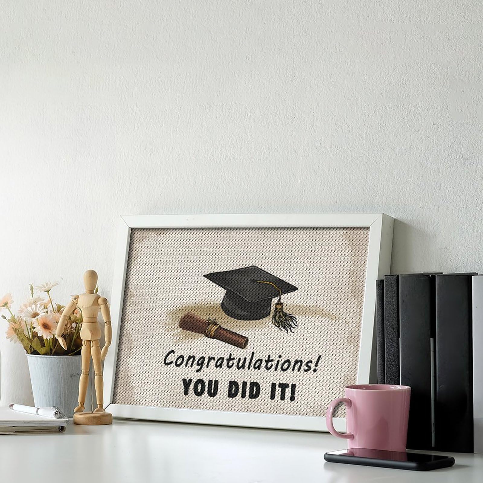 Amazon.com: Dolrlasin Graduation Congrats Diamond Painting Art