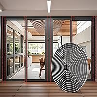 Vista 22 de Burlete autoadhesivo gris de 33 pies para puertas y ventanas, 0.4 pulgadas de ancho x 0.2 pulgadas de grosor