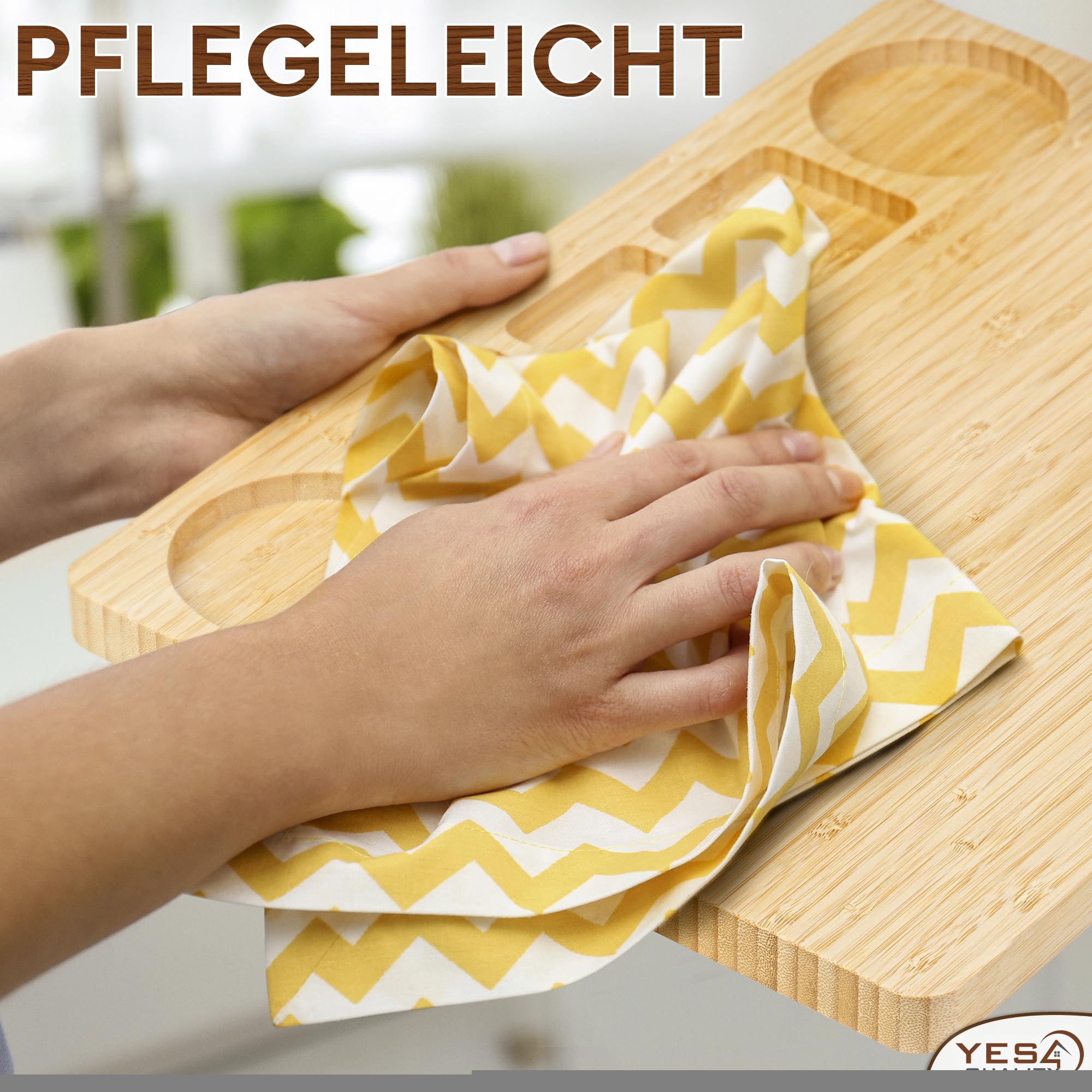 Charcuterie Boards Deluxe-Geschenkset – 15-teilig, Bambus – Großes Käsebrett + Tablett für Muttertag, Geburtstag, Einweihungsparty, Hochzeit