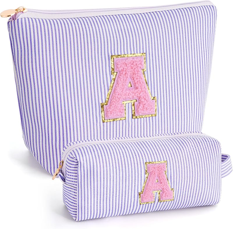 Gifts for Teen Girls Women - Birthday Gifts for 10 11 12 13 14 15 16 17 18 Years Old Girl,Makeup Bag Cosmetic Bag,Teacher Gift Trendy Stuff Toiletry Bag - Lavender,A