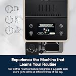 De'Longhi Rivelia Machine Espresso automatique, Grinder intégré, Deux Hoppers de haricots amovibles, Frère de lait automatique pour les lattes chaudes et glacées, Café, et plus encore, Sand Beige