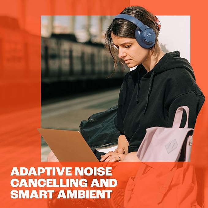 JBL Tune 770NC Adaptive Noise Cancelling Headphones for Focused AI Grammar Analysis