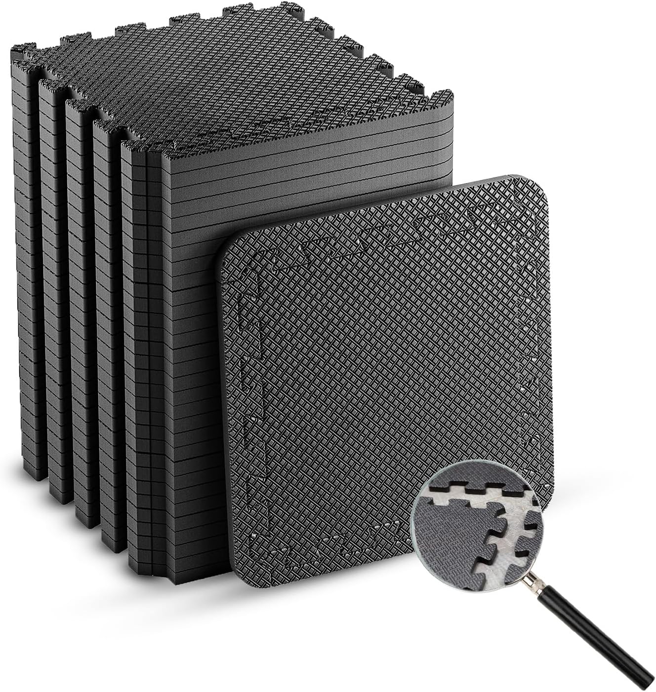 Edukit sada podlahových ochranných rohoží v čiernej farbe