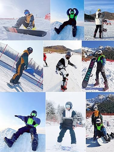 Miniatura 7 de GSOU SNOW Chaqueta de esquí para mujer, abrigo de nieve, impermeable, resistente al viento, chaqueta de snowboard con aislamiento, cálido invierno