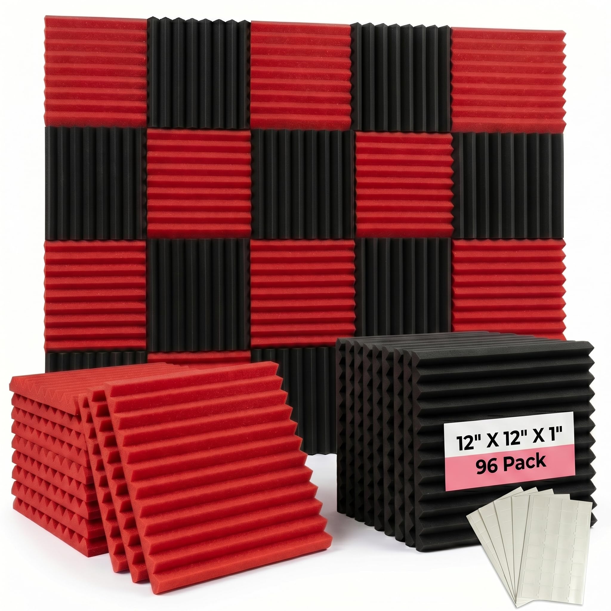 Amazon.com: 96 Pack Black/RED 12 