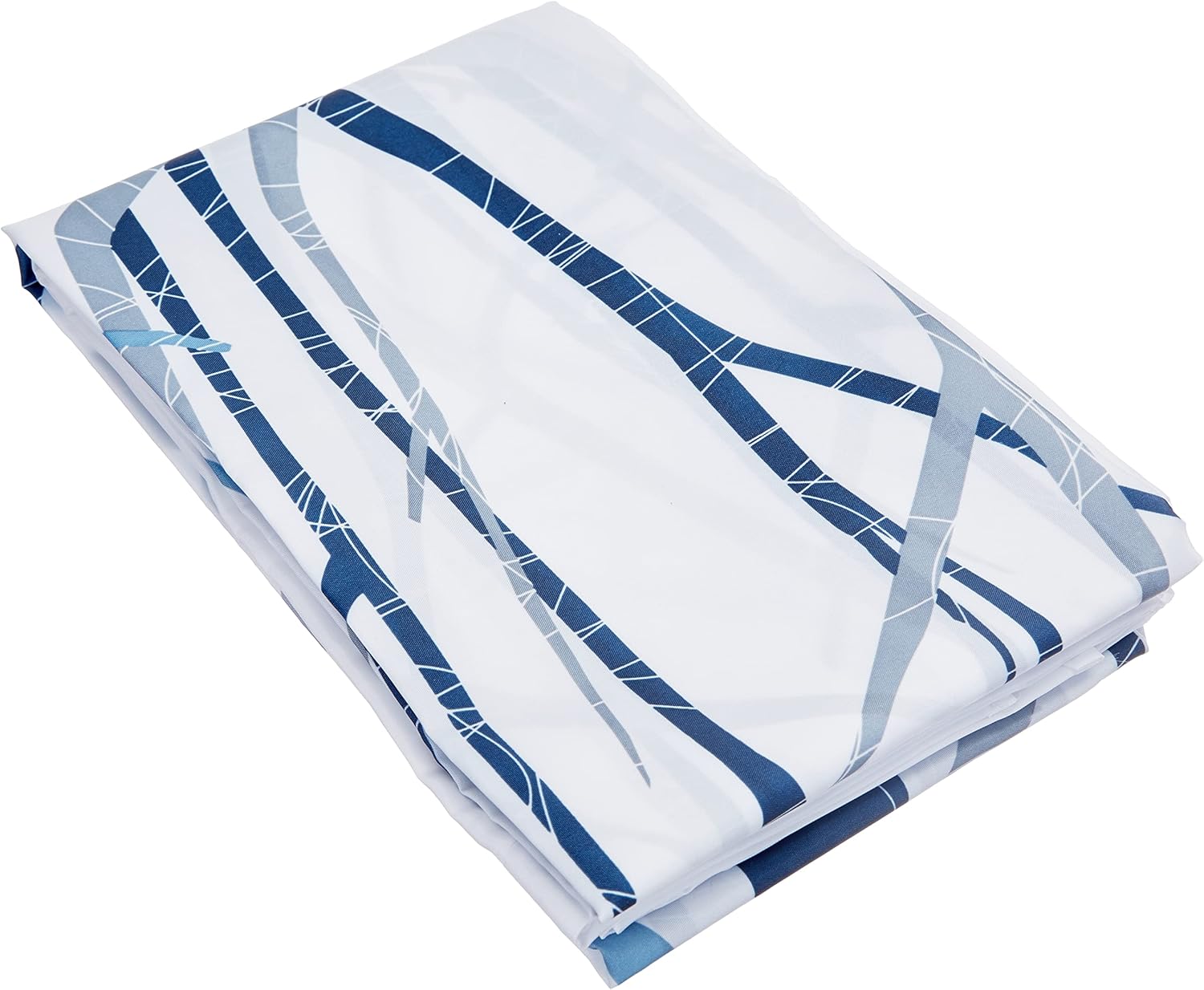 72" x 72" Blue and Gray Forest Fabric Shower Curtain