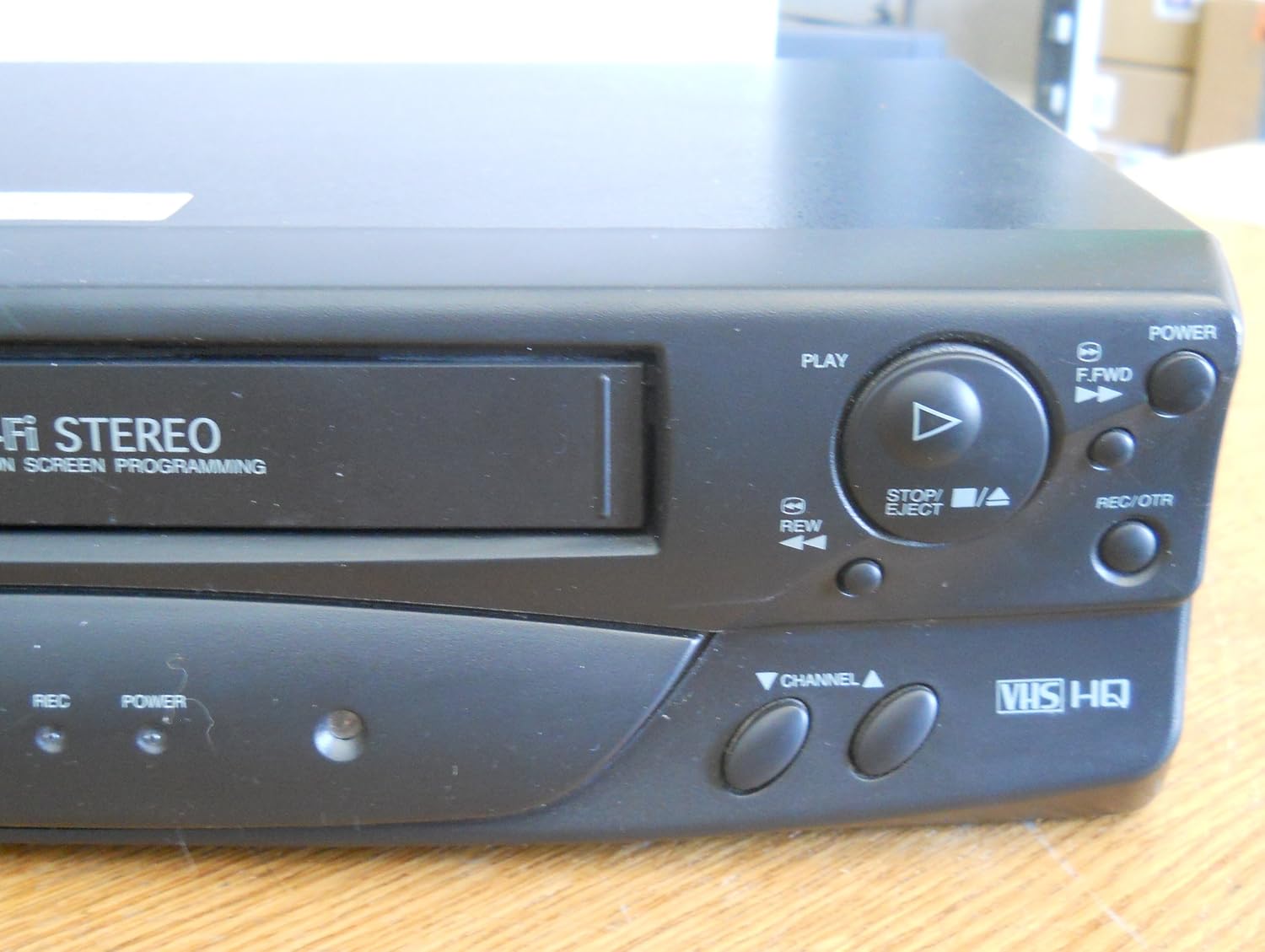 Front right view of the ORION VR5006 VCR showing control buttons.