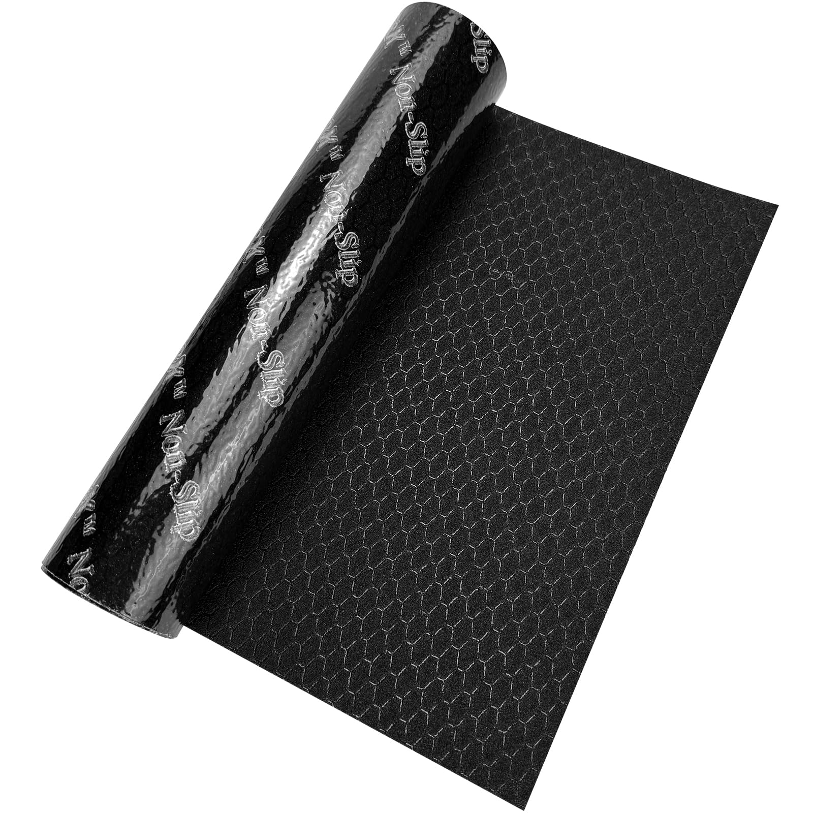 S&X Premium Skateboard Grip Tape - 9” x 33” (23cm x 84cm) Black, Single Sheet Hexagonal Pattern for Ultimate Traction