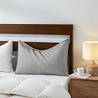 Vista 17 de Sidney Sleep Fundas de Almohada Curvas - Cierre de Cremallera de Longitud Completa - Microfibra Cepillada Suave Premium - Resistente a