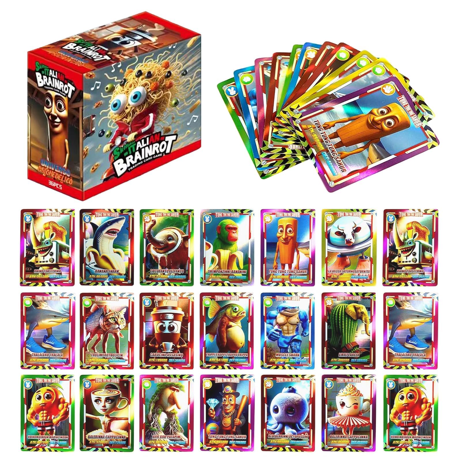 【新品未開封】イタリアンブレインロットカード 4BOX（36パック入×4BOX） Amazon.co.jp: イタリアンブレインロット カード ブレインロットカード