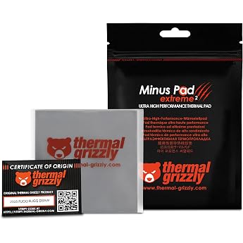 Thermal Grizzly Minus Pad Extreme V2 100x100x10 mm thermal pad GPU/SSD