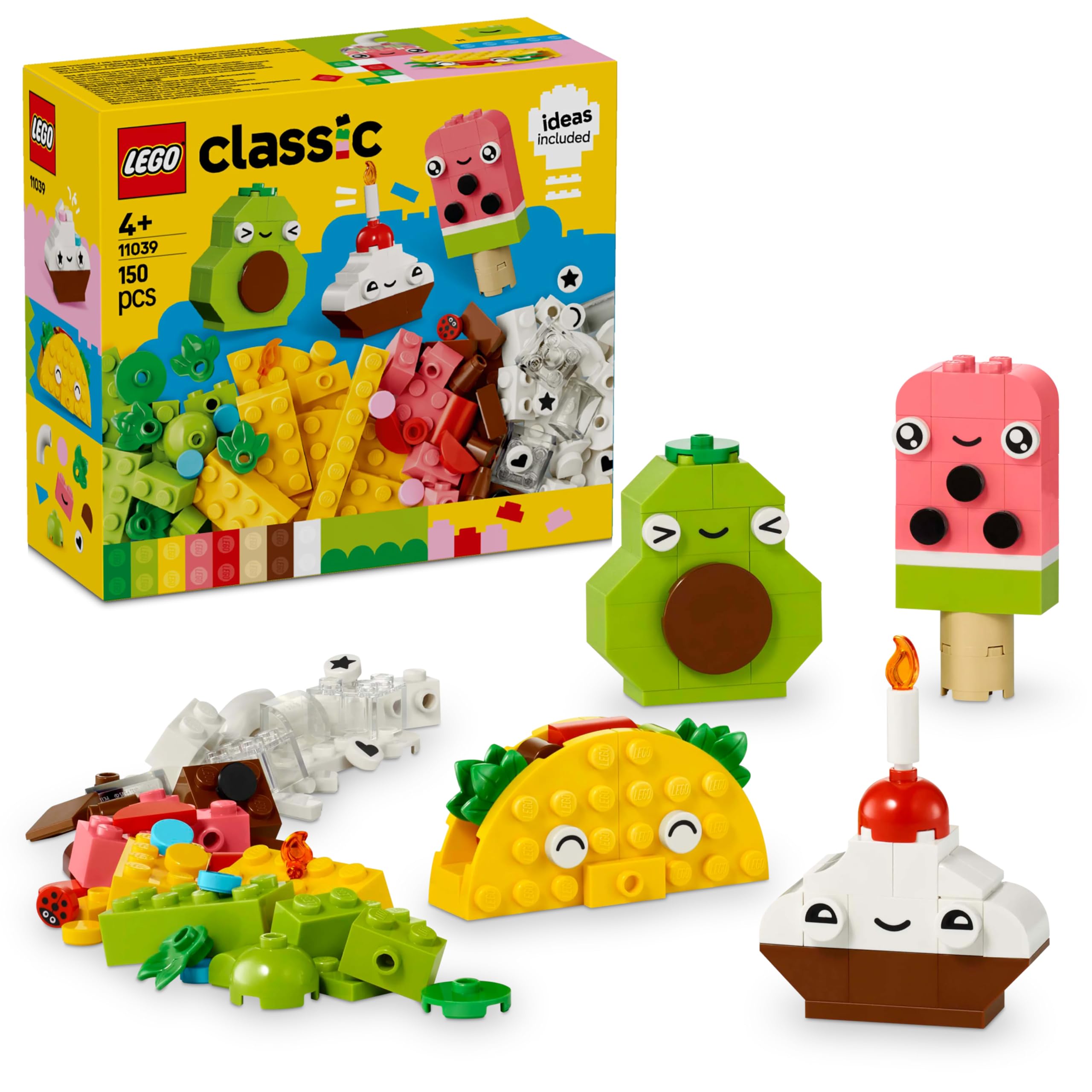 LEGO Classic Creative Food Friends Imaginative Pretend-Play Toy 11039 Building Blocks Toys for 4+ Gift for Boys and Girls-picture-17