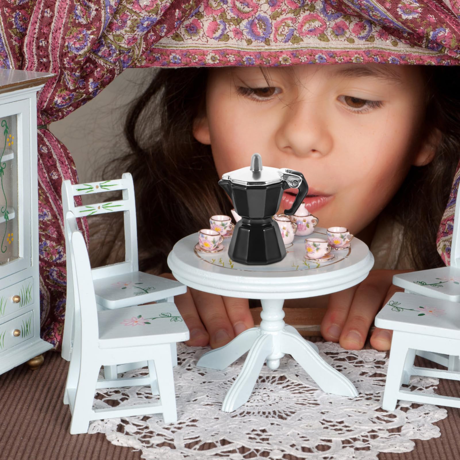 ミニチュアコーヒー　エスプレッソマシン　ブラック　ドールハウス ミニチュア コーヒーメーカー 1点 ドールハウス エスプレッソ