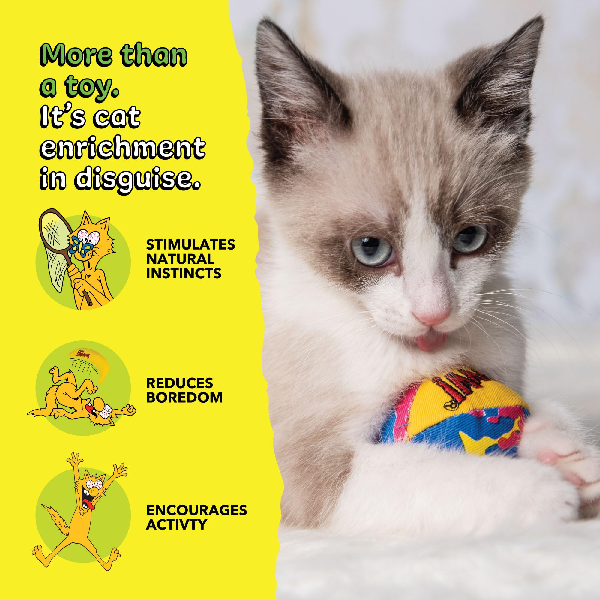 Rosewood 63409 zabawka dla kota My Cats Balls, 3 sztuki w opakowaniu