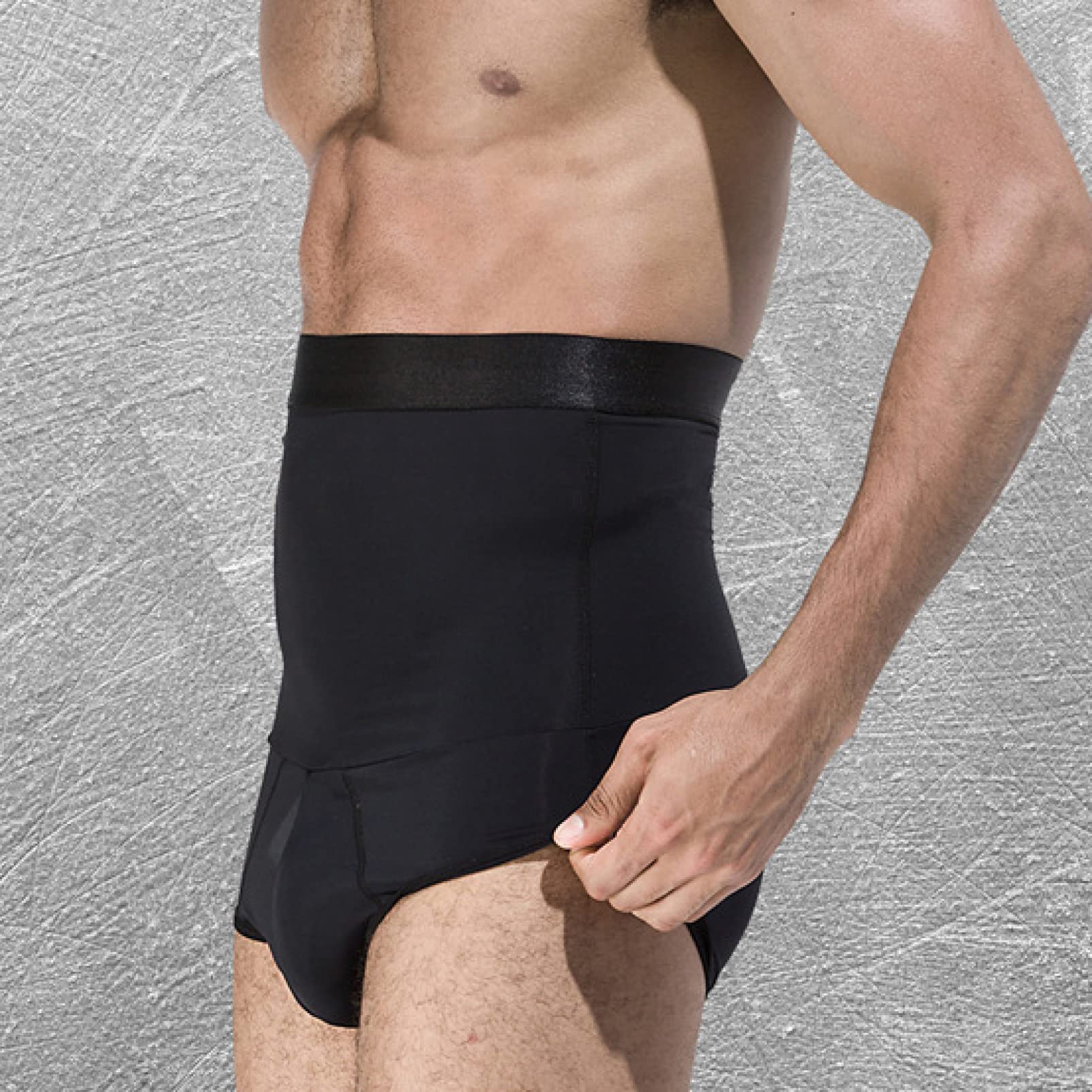 Pantalones Cortos moldeadores de Cintura Alta para Hombres, Bragas de compresión Que levantan los glúteos - Faja Reductora de Cintura y Ropa Interior Moldeadora.