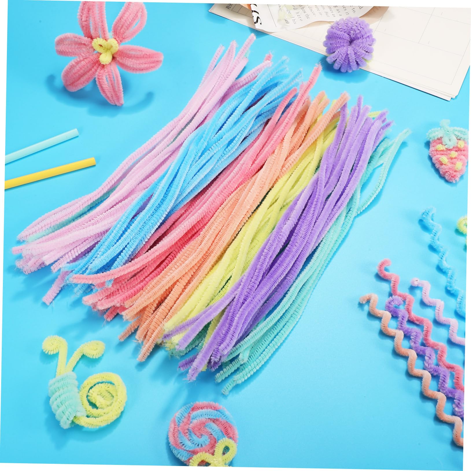 DIYEAH 900stücke Pfeifenreiniger Chenilledraht Bastelsticks Für Kreative -projekte Lang Weich Und Biegsam Bastelmaterial Für Blumen Und Dekorationen