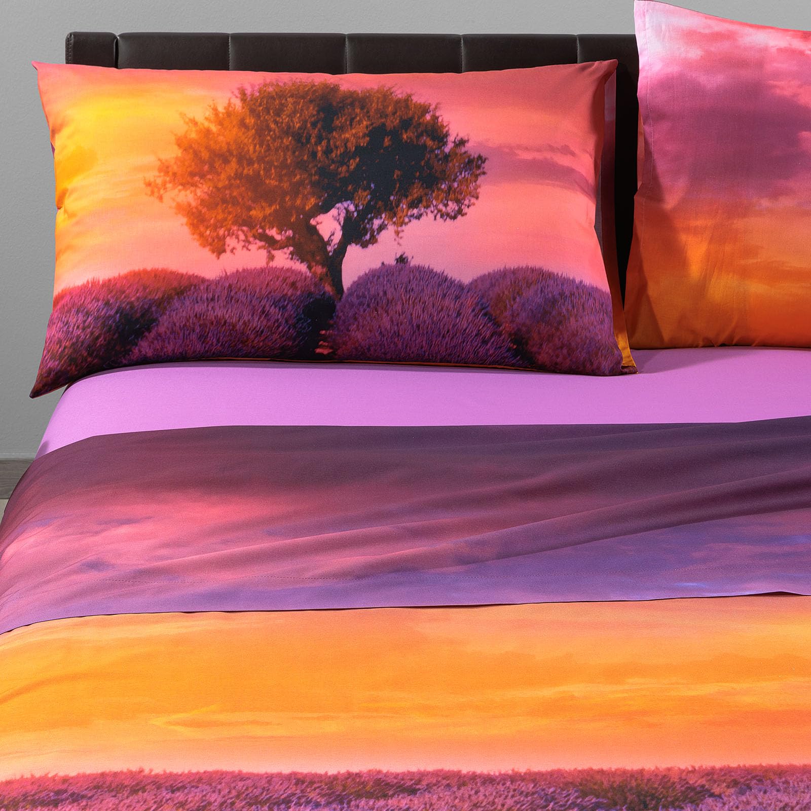 Caleffi - Completo Letto Matrimoniale con Lenzuola Matrimoniali Cotone 100% 240x280, Lenzuolo con Angoli Matrimoniale Coprimaterasso Sotto 180x200 per Materasso Alto 25cm, 2 Federe Cuscino Letto 50x80