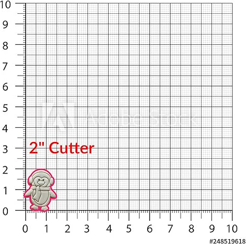 Miniatura 4 de Sweet Prints Inc Set of 2 Penguin with Earmuffs Cookie Cutter - Dishwasher Safe