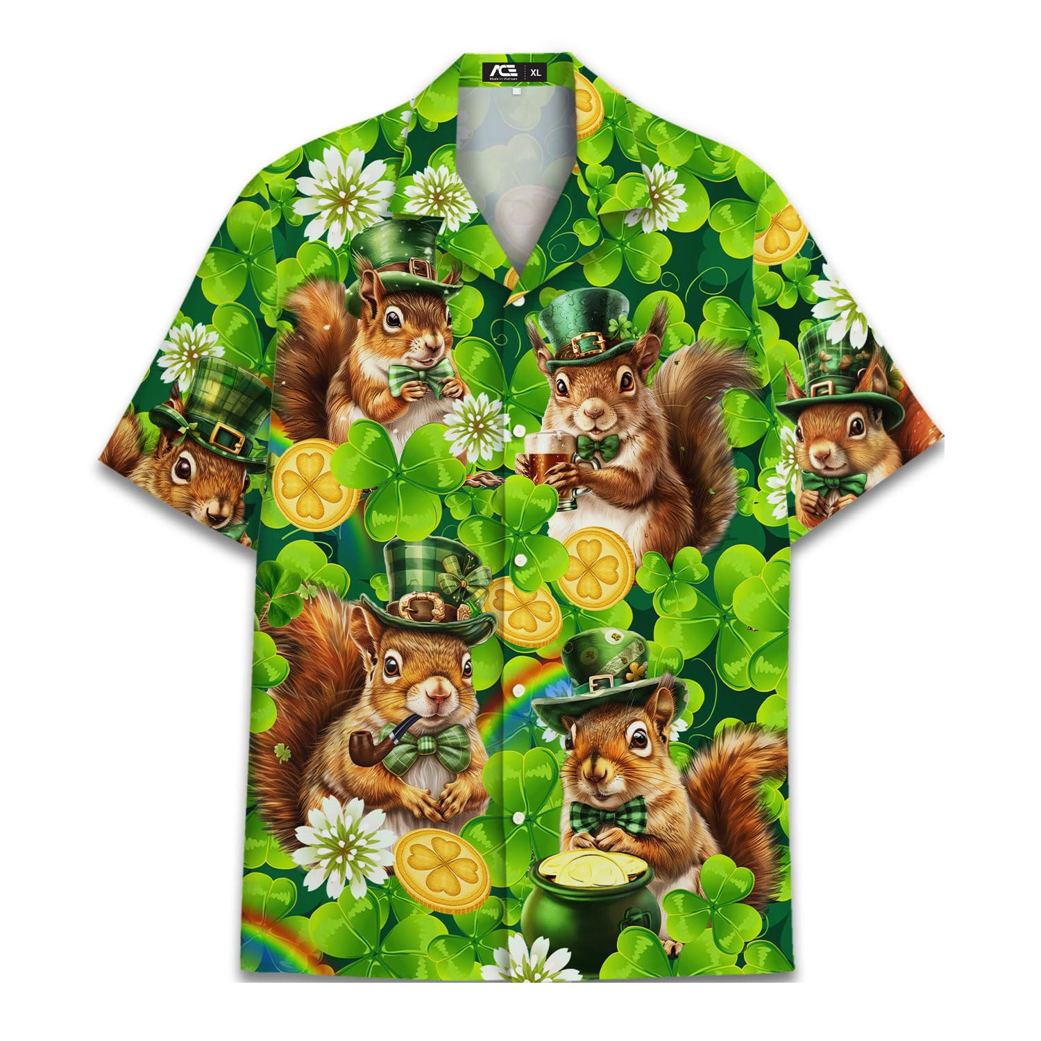 Funny Hawaiian Shirts for Men Vintage Patterns Mens Hawaiian Shirts Men's Casual Short Sleeve Button Down Shirt Men