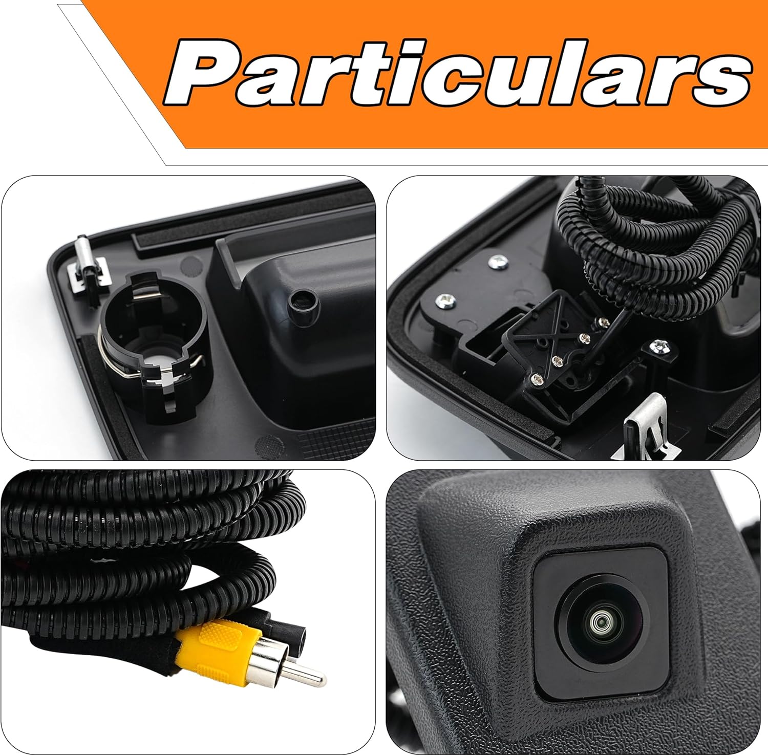 Backup Camera Compatible with 2007-2013 Chevy Silverado 1500, Silverado 2500/3500, GMC Sierra 1500, Sierra 2500/3500, Tailgate Handle, 170 Viewing Angle Replace# 22755304