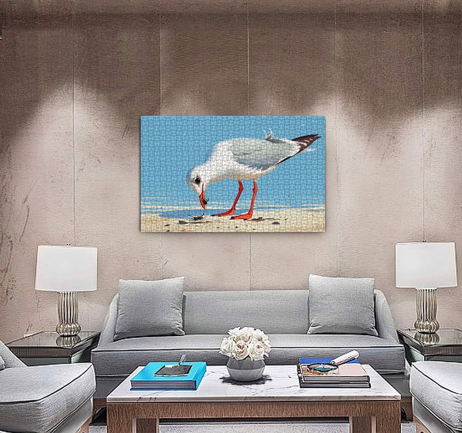 Puzzle dla dorosłych 5000, Bird Beach 5000 elementów puzzle dla dorosłych, klasyczne gry edukacyjne, gry i zajęcia rodzinne, do dekoracji ścian domu, świetny pomysł na prezent R0KH-656
