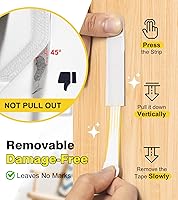 Vista 4 de Picture Hanging Strips Heavy Duty, Damage Free Picture Hangers for Walls without Nails/Tools, Wall Sticky Hook and Loop Adhesive Strips Kit for