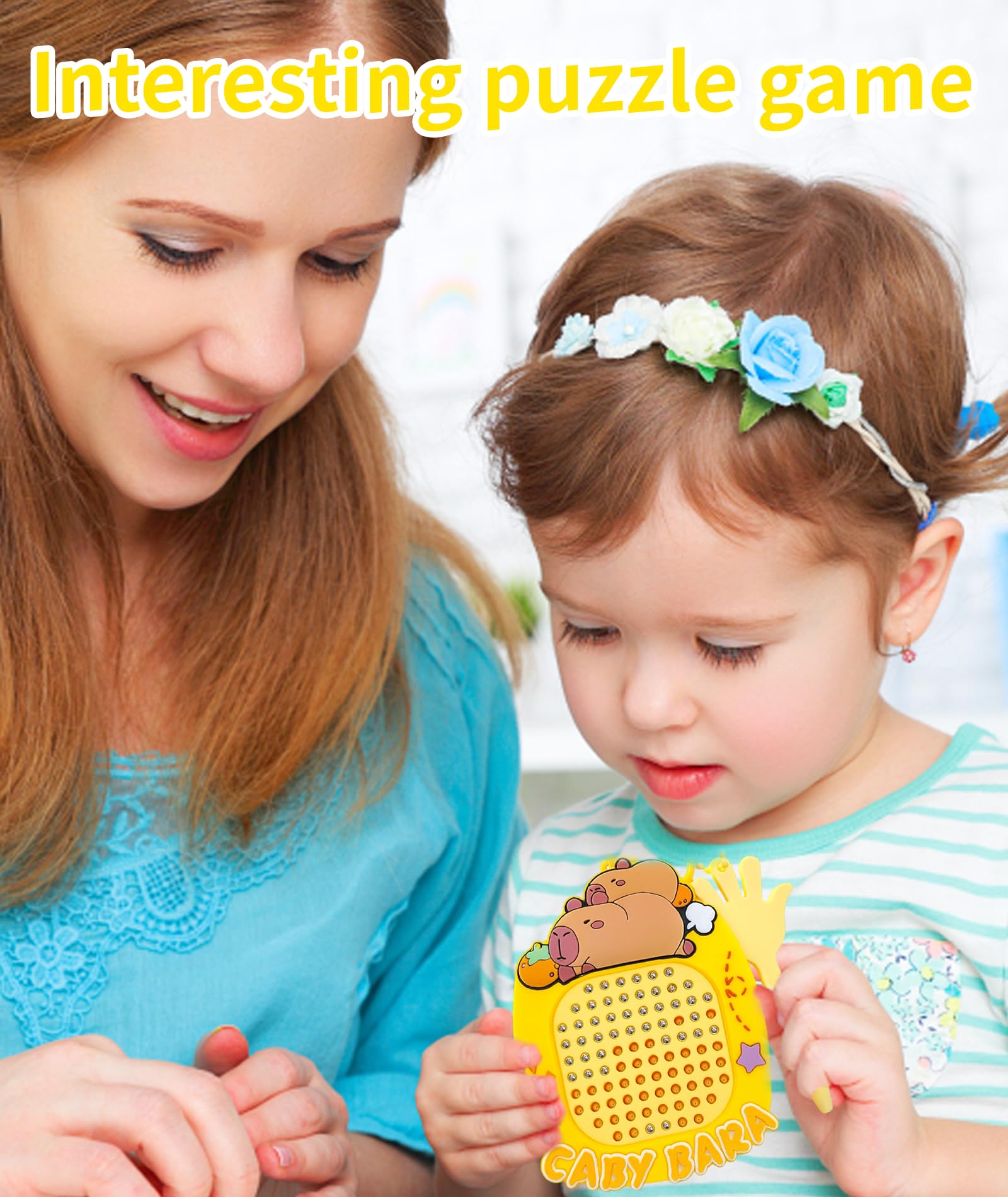 Magnetic Drawing Board for Kids, Capybara Steel Ball Drawing