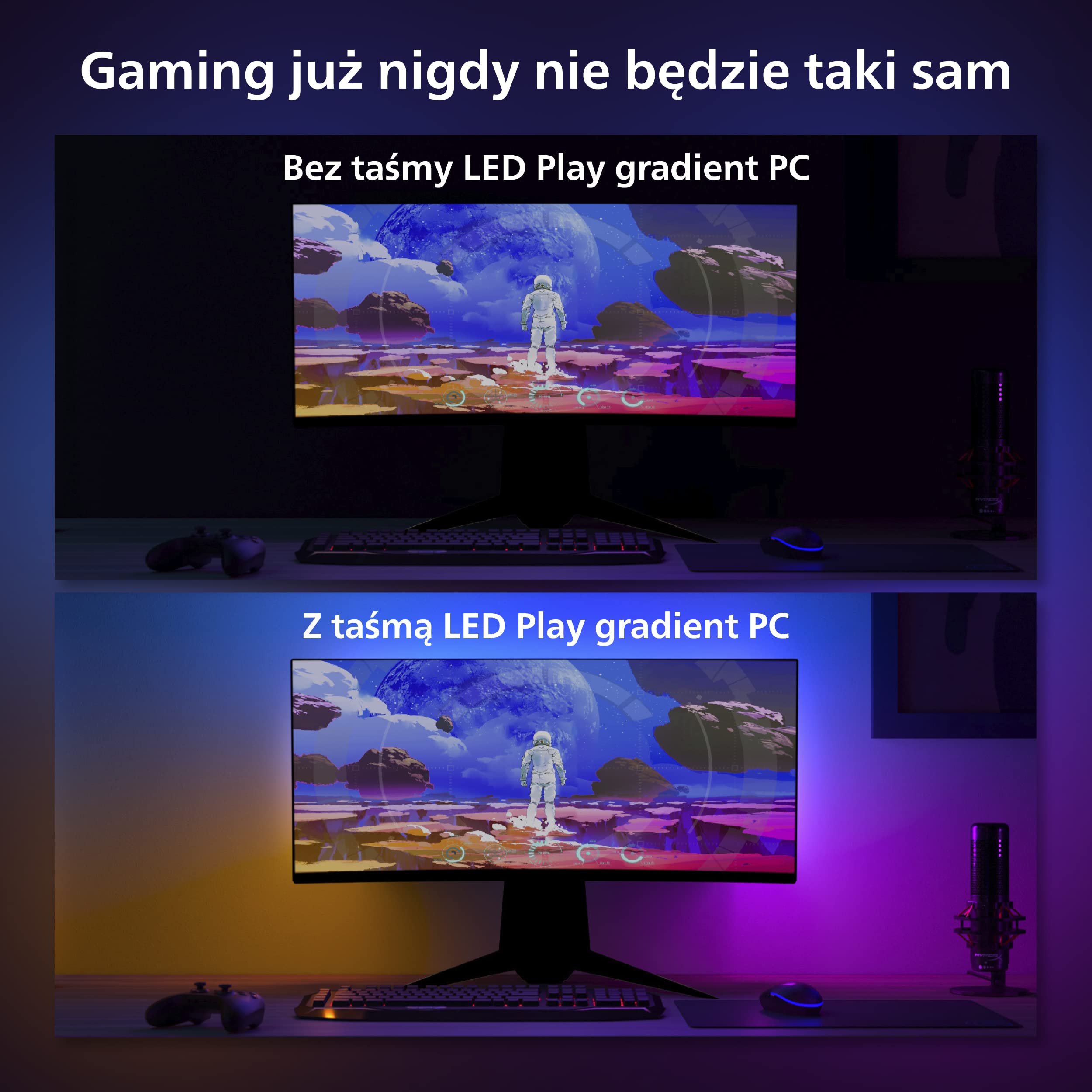 Philips Hue White and color ambiance Taśma LED Play gradient PC 24" 27"
