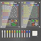 PigPotParty Acrylic Magnetic Chore Chart for Kids, 12