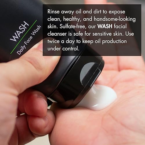 Miniatura 10 de Tiege Hanley Lavado facial diario para hombres (WASH)  Elimina suavemente la suciedad, la mugre y el exceso de aceite  Siéntete limpio y refrescado