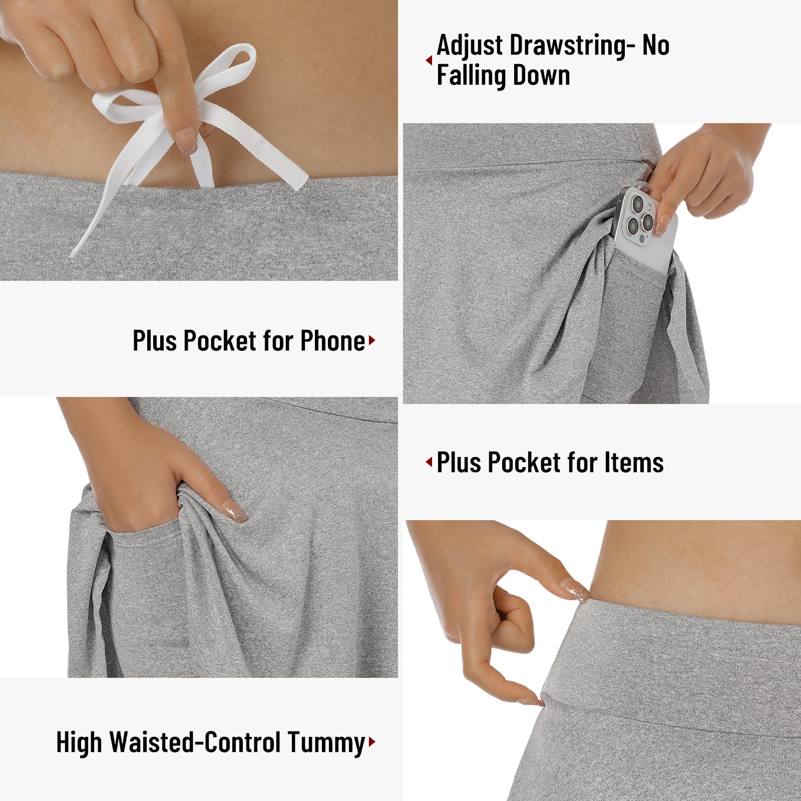 Faldas cortas para mujer, para tenis, golf, atletismo, pantalones cortos, con bolsillos, faldas para correr y entrenar