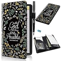 Vista 13 de Libros para servidores de 2ª generación, 5 x 9 pulgadas, para camarera con bolsillos expandibles/con cremallera, lindo libro de servir, blocs