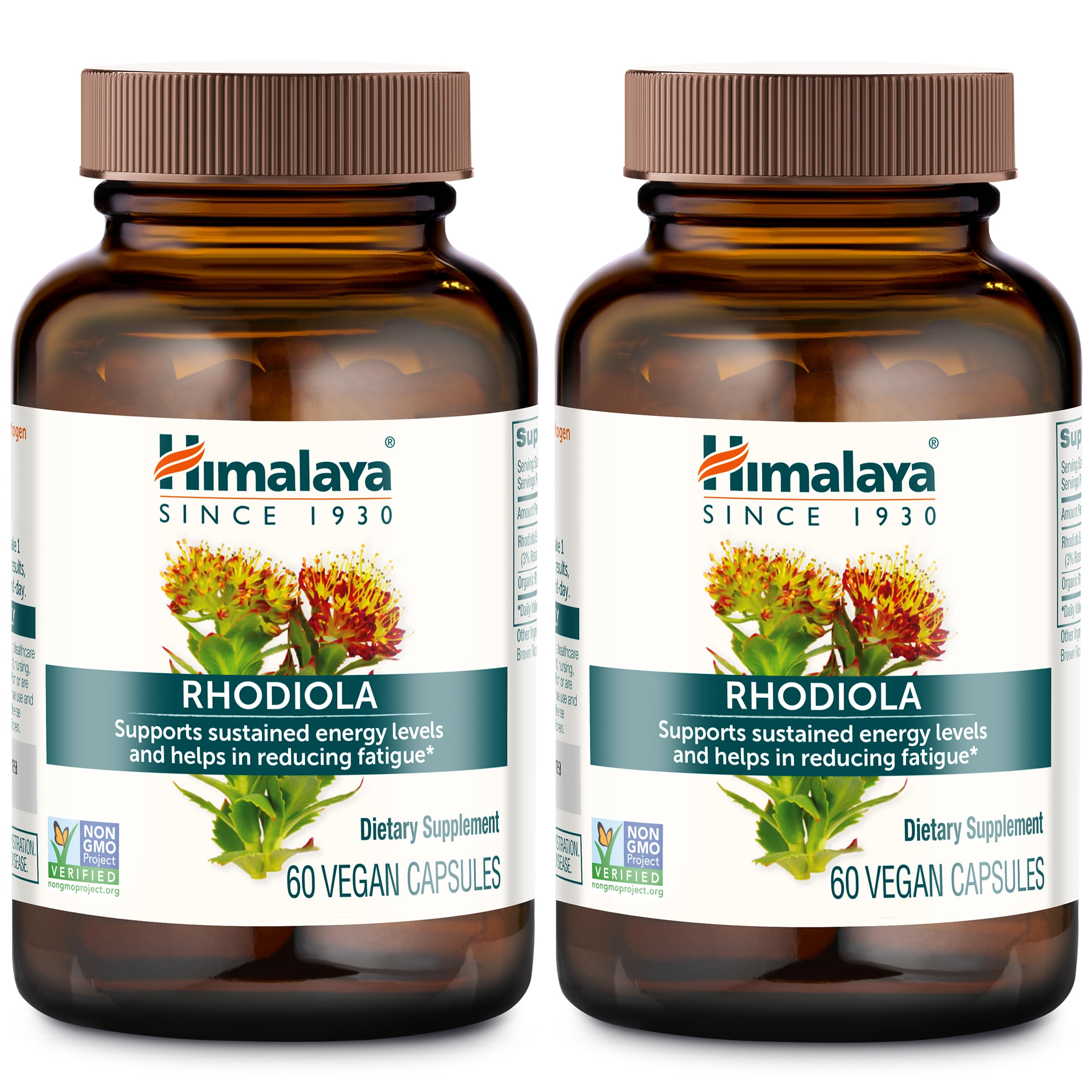 Himalaya Rhodiola Rosea Extract - Herbal Rhodiola Rosea Supplements for Supporting Stress Relief, Energy, and Exercise Endurance - Vegan, Gluten Free, 250 mg, 60 Capsules — Amazon image 7