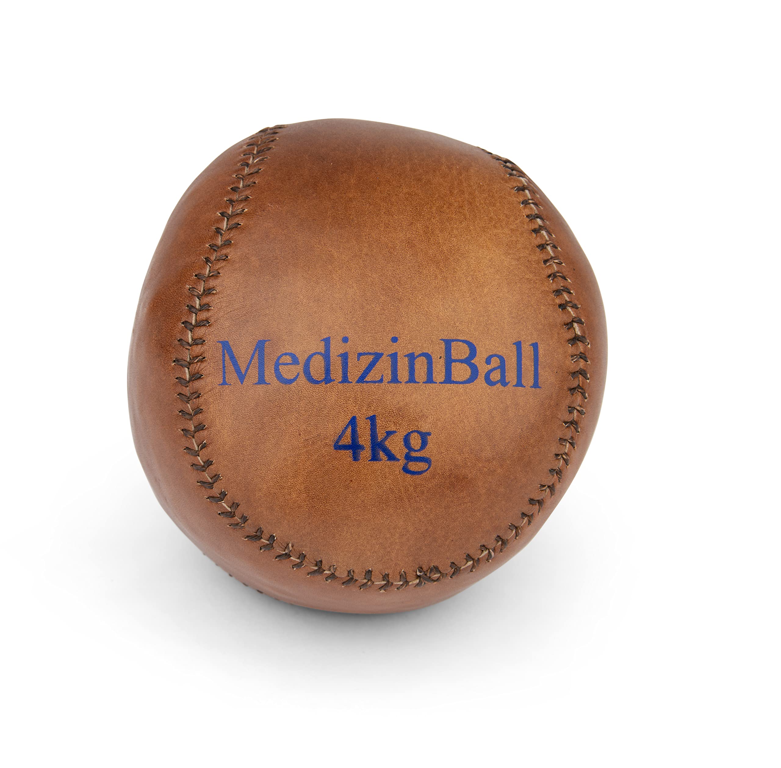 trenas Balón Medicinal de Cuero - 4 kg | Equilibrio Ideal | Fortalecimiento y Resistencia
