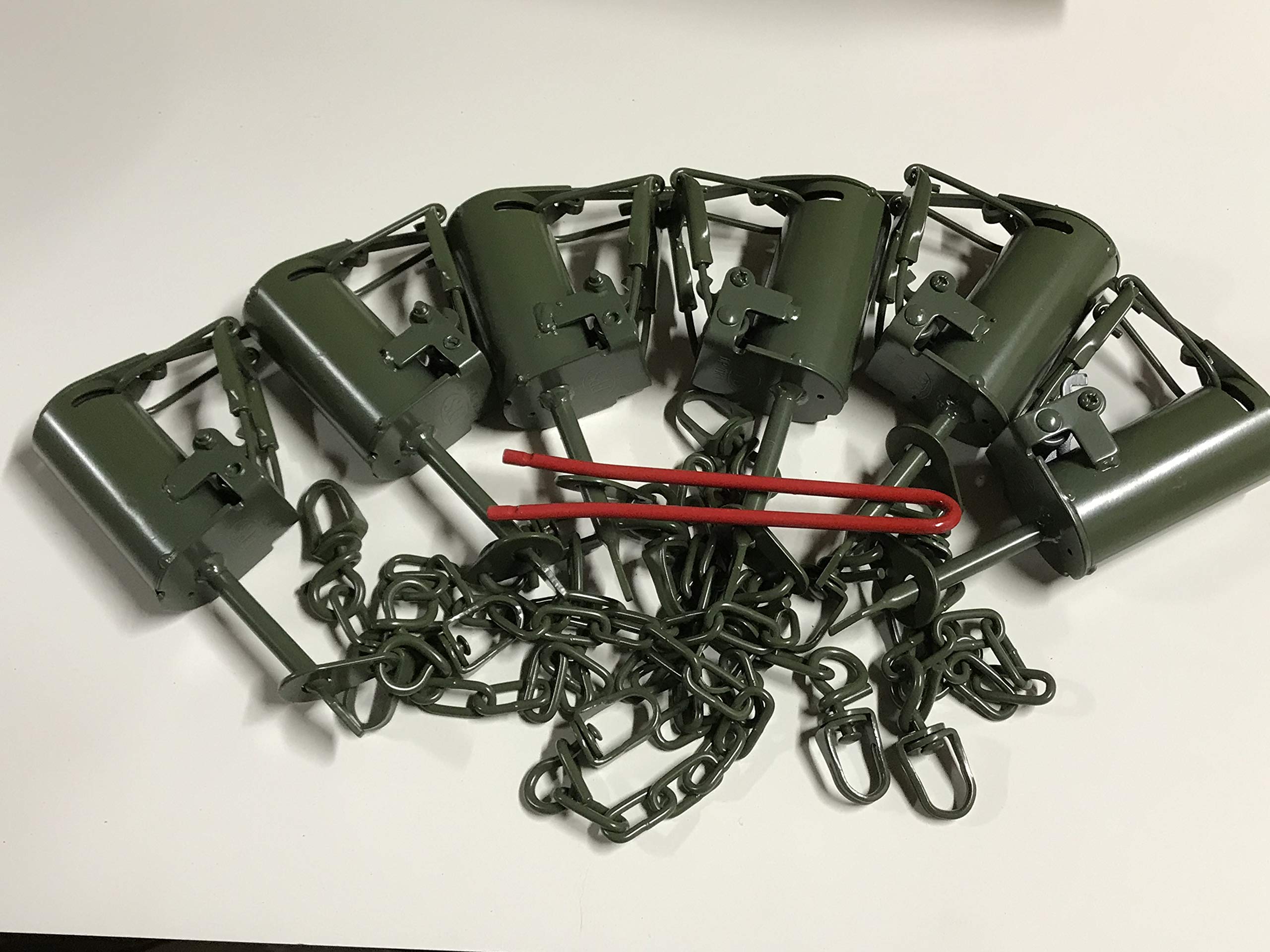 Buy (6 Traps + Setter Tool) FPS DP Dog Proof Coon Traps Powder Coated