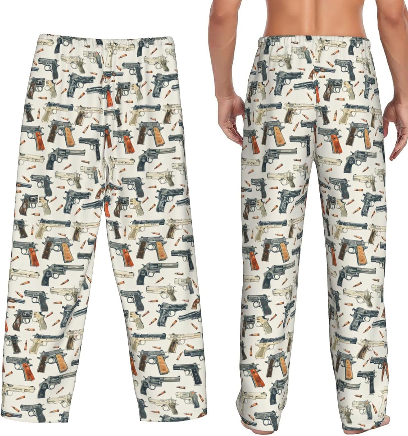 Men's Pajama Pants Pjs Bottoms With Pockets Sleep Lounge Pants For Men - Image 3