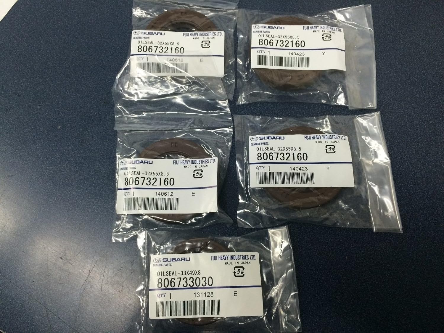 OEM Subaru Engine Crank Cam Oil Seal Kit for YOUR 2.0 EJ205 TURBO WRX NEW