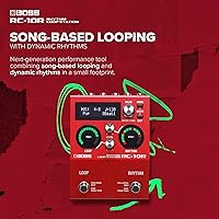 Vista 2 de BOSS RC-10R Rhythm Loop Station Bucle basado en canciones y ritmos dinámicos en un espacio pequeño 280 estilos preestablecidos 16 kits