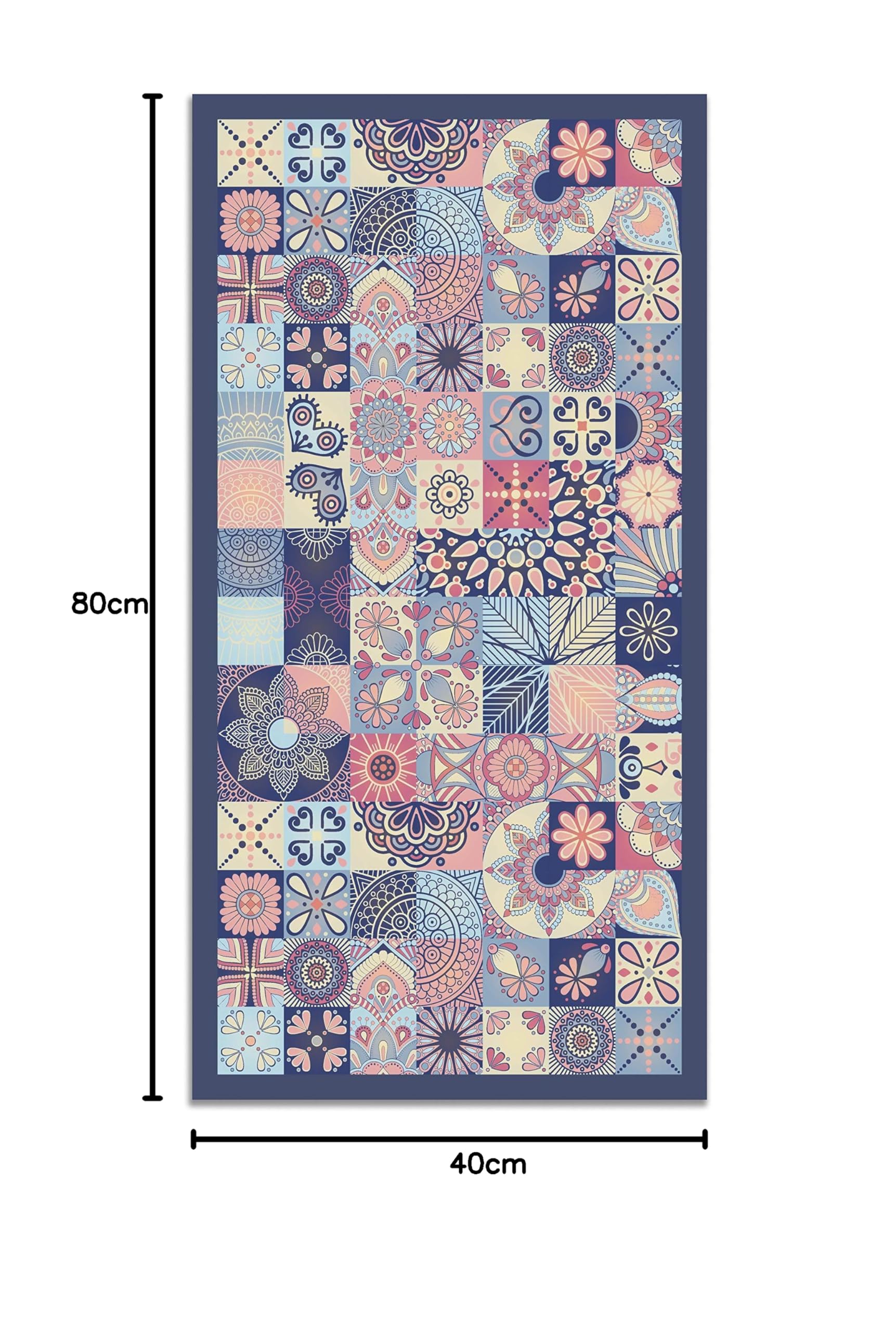 Panorama Tappeto Vinile Corridoio - Varie Dimensioni - (Idraulico Rosa 60 x 200cm)